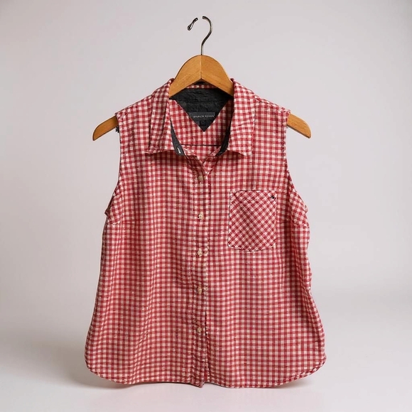 Tommy Hilfiger Tops - Tommy Hilfiger Pink Gingham Button Down Shirt